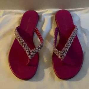Gianvito Rossi - Pink Crystal Sandals -Excellent Condition